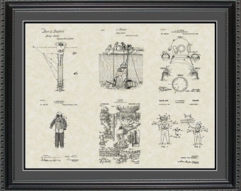 Scuba Diving Patent Collection Scuba Diver Gift PDIVE2024