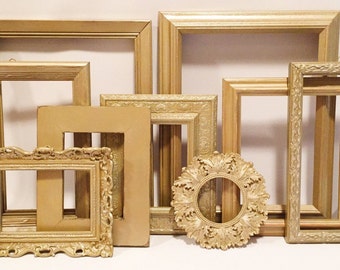 Gallery Wall Decor, Vintage, Wedding Decoration, Mid Century Modern, Bedroom Decor, Desk Accessories, Picture Frame Set, Wall Frame Set,
