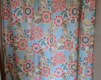 Coral shower curtain | Etsy Coral shower curtain | Etsy