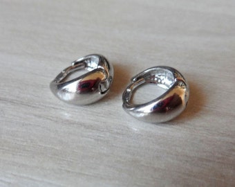 Hoop Earrings, Silver Hoop Earrings, 925 Sterling Silver Hoop Earrings, Thick Hoop Earrings, Sterling Silver Hoop Earrings