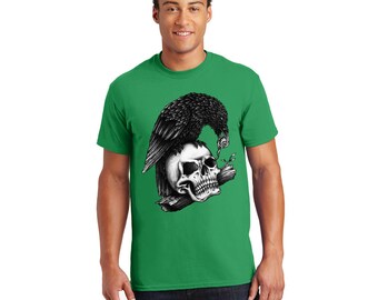 Crow tshirt raven t shirt Shakespeare quote. Forest woodland