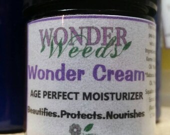 2 oz WONDER CREAM, ALL Natural Moisturizer, Organic Ingredients, Face Cream, Face Moisturizer