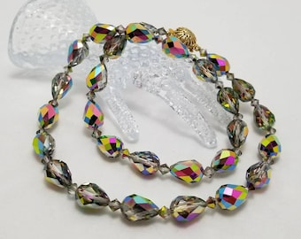 Vintage Iridescent Glass Necklace