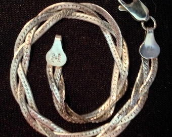 Sterling Silver Braided Bracelet (st - 1592)