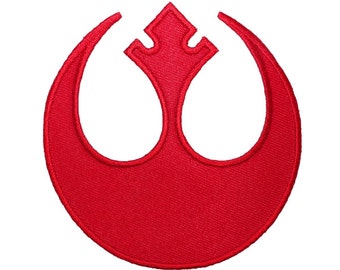 Rebel Alliance Red Insignia Patch Star Wars Rogue Pilot Costume Iron-On Applique
