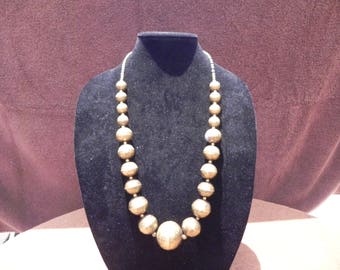 Vintage Jewelry African Ethiopian Ashanti Tribal Brass Statement Necklace
