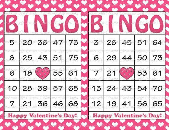 30 valentines bingo cards printable valentine bingo cards bingo sheets for kids