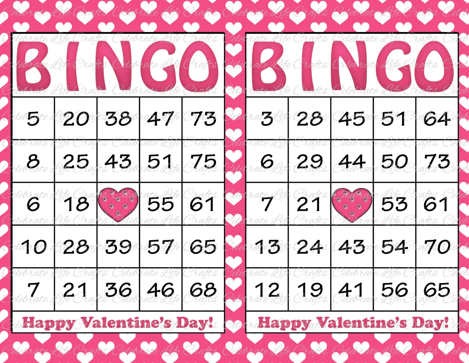 free bingo cards to print