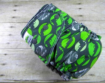 2nd Amendment One Size Hybrid Fitted Diaper {Serged}