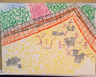 Untitled Abstract Painting 2017 36x48in.