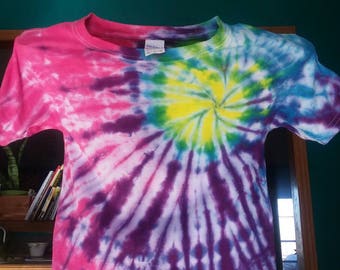 Tie Dye T Shirt, Youth Size XS
