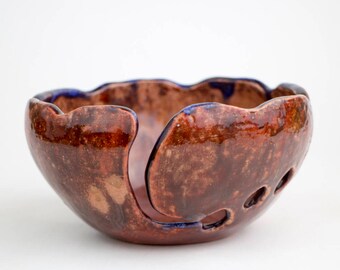 Yarn Bowl, Knitting Bowl, Crochet Bowl, Handmade Yarn Bowl, Red Yarn Bowl, Ceramic Yarn Bowl, Knitting Bowl, Crochet, ceramic and pottery,