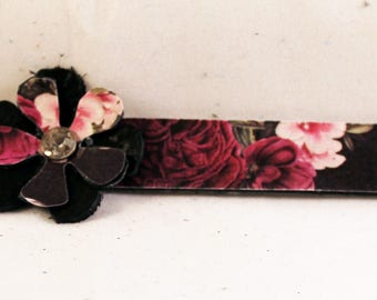 Unique Leather Handmade Bracelet, Leather Bracelets for Women, Flower Jewelry, Boho Jewelry, Cuff Bracelet