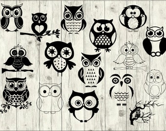 Owl SVG Bundle, Birds SVG bundle, Owl cut file, Owl clipart, Owl svg files for silhouette, Owl files for cricut, Owl svg, Owl dxf, eps, png