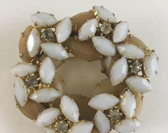Triad brooch & Clip-on Earrings