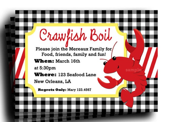 crawfish boil invitation template