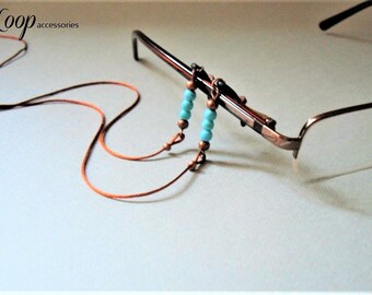 Simple Eyeglasses Chain ∫ Plain Eye Glasses Chain Cord ∫ Turquoise Eyeglass Lanyard ∫ Soft Glasses Chain For Women ∫ Sunglasses Holder Strap