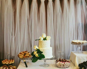 Tulle party backdrop