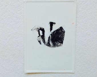 Monotype, printmaking, Print, illustration, abstract, Engraving, Original, minimalist