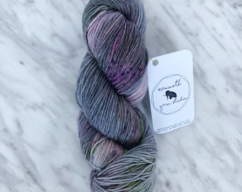 Hand Dyed "HRH" Grey, Purple, Green, Pink