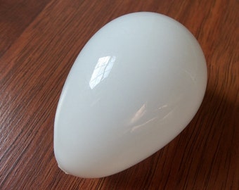 Antique Nesting Egg, Blown Milk Glass, Chicken Hen