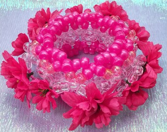 Flower Burst 3D Kandi Cuff
