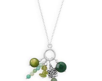Shades of Green Necklace