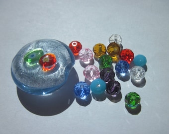 17 (N12) multicolored glass beads