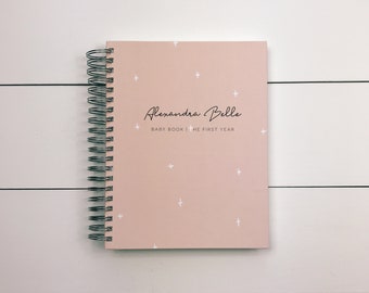Baby Book. Personalized Baby Memory Book. Baby Album Scrapbook. Pregnancy First Year Baby Book. Baby Shower Gift. New Mom Gift. Gift for mom