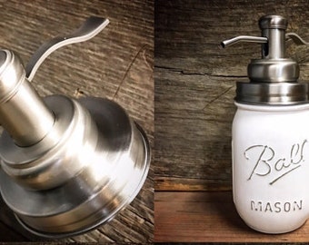 RUST RESISTANT Mason Jar Soap Dispenser Well Pump-Mason Jar Decor-Bathroom Decor-Soap Pump-Bathroom Accessories-Soap Pump Kit