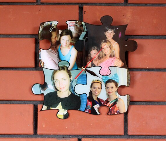 Wall clock - Custom clock - Photo clock - Poster - Personalized Wall Clock