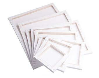 White Canvas Painting - Blank Painting Canvas Panel Art Artist Watercolor Acrylic Oil Paster Air Brush Glaze Pen Ink Paint Board