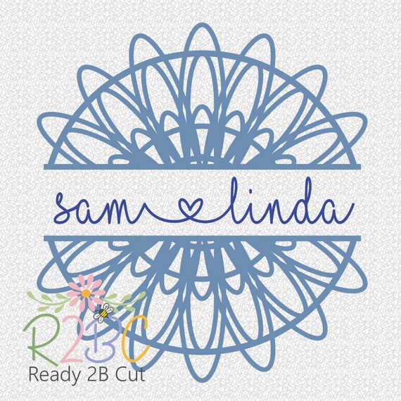 Download Mandala for monogram name house number decal SVG DXF