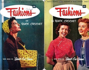 Coats & Clark's Book No. 302 Fashions in Quick Crochet 1953