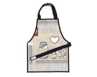 3-6 year waterproof waterresistant Montessori apron for kitchen toddler child boy girl