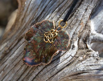 Ceramic Leaf Necklace