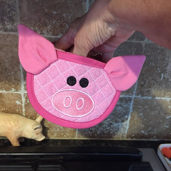 Pink Piggy Finger Tip Oven Mitt Oven Mitt Pot Holders Hot