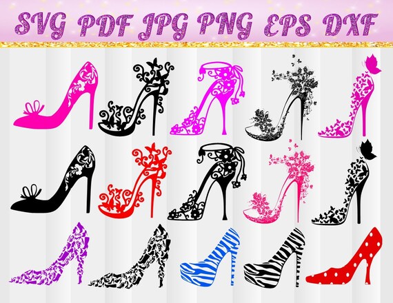 Download High heel shoe SVGwoman high heels shoe svg jpg pdf png
