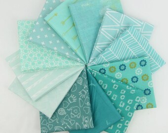 Tropical Tide Fat Quarter Bundle - 12 Fat Quarters - 3 Yards Total