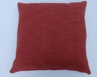 Rusty Red cotton pillow cover