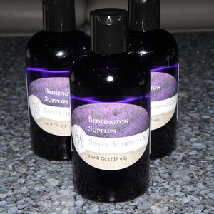 100% pure sweet almond oil, 8 oz Bottle