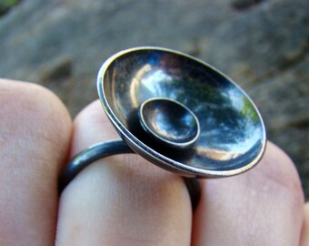 Sterling Silver Satellite Ring #054
