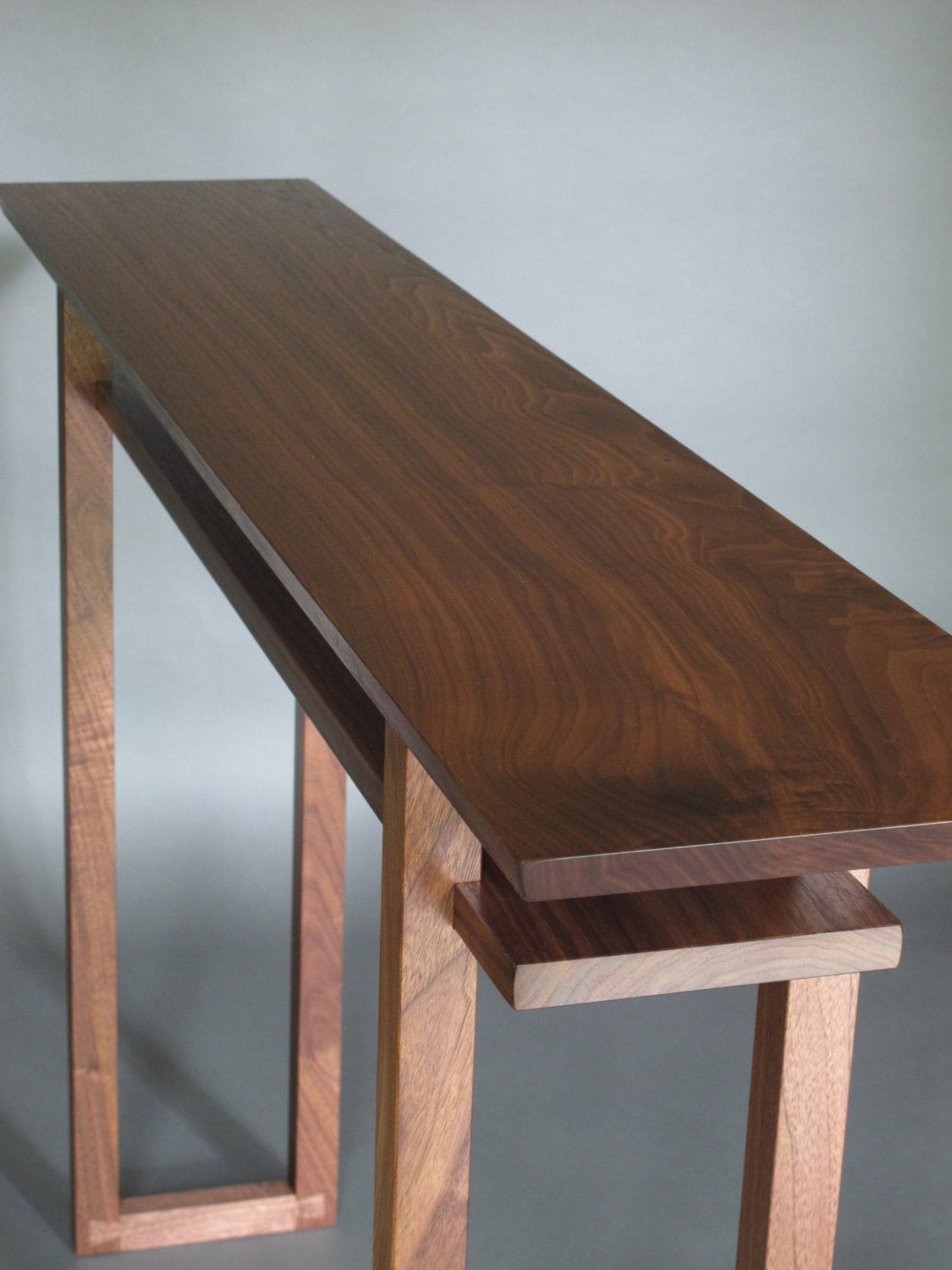 Modern Wood Narrow Hallway Table: Narrow Console Table Side