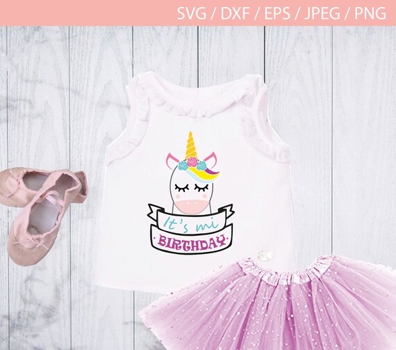 Download Items similar to Unicorn birthday SVG, its my birthday, silhouette, cricut, cameo svg, unicorn ...