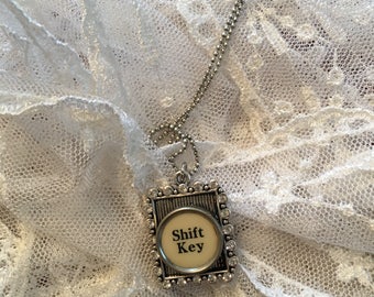 Upcycled, Repurposed Vintage Typewriter Key Necklace