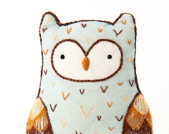 Horned Owl - Embroidery Kit