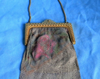 Antique Whiting & Davis 1920's mesh handbag