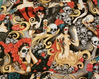 LAS ELEGANTES Alexander Henry; half yard or yard cuts new 100% cotton quilting fabric