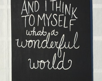And I think to myself painting