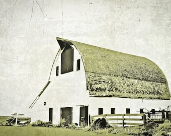 Barn Photography, old barn photography, monochromatic photography, rustic barn, olive green, gray, Rustic Home Decor, Primitive Wall Art